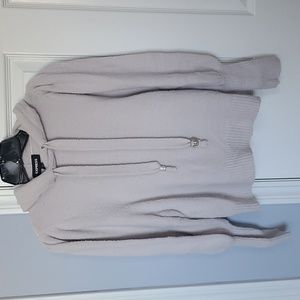 Express gray sweater with hood